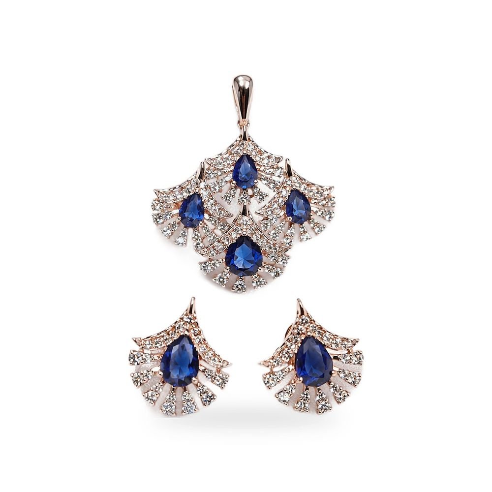 Sapphire Garland Set