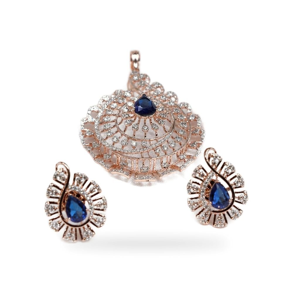 Sapphire Fan Drop Set