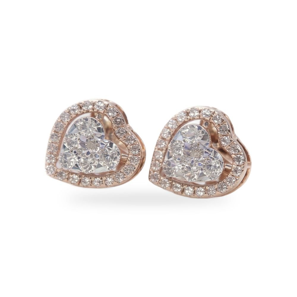 Heart Halo Studs
